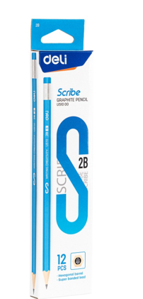ديلي قلم رصاص باستيكه 2B علبه 12 قلمEU51000