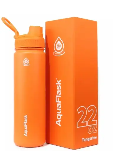 Aqua Flask Regular Water Bottle 22oz 650 ML Tangerine AF-S28