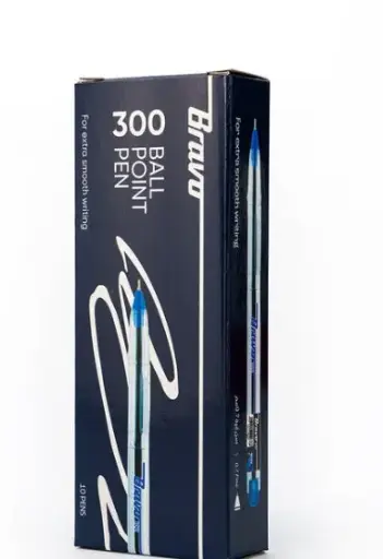 Bravo ballpoint pen 0.7 mm model 300 blue pack of 10 pcs