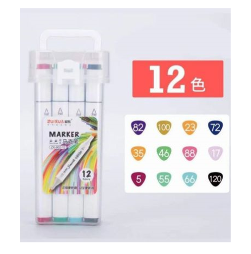  قلم ماركر درجات الوان 12 لون