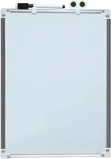 سبورة بيضاء معدنية مع استاند 25×35 سم