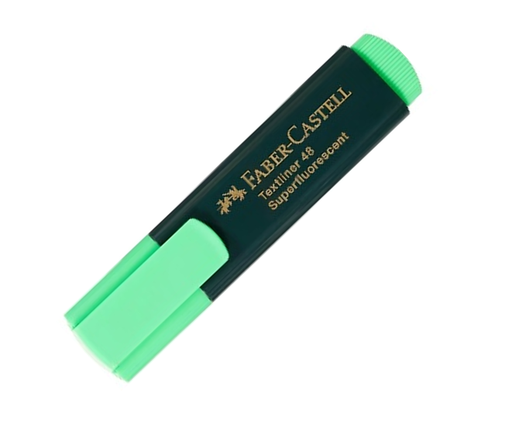قلم هايلايتر فابر كاستل اخضر فسفورى بالقطعه