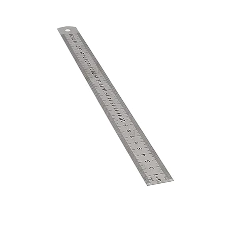 مسطرة معدن بالقطعه 30سم