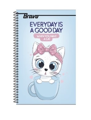 Bravo Notebook New 100 Sheets Medium 2 Plastic Cover
