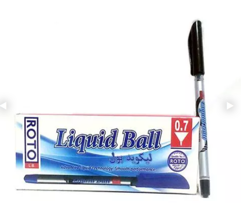 Roto liquid ball ballpoint pen, 0.7 mm, black - pack of 12
