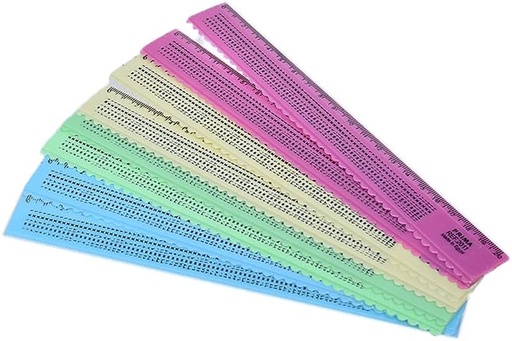 بريما مسطره فيسفوري 20سم بلاستيك قطعة