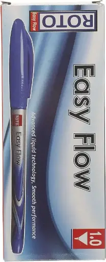 Roto easy flow ballpoint pen, 1.0 mm, blue - pack of 12
