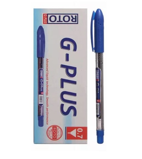علبة 12 قلم روتو جى بلس  ازرق