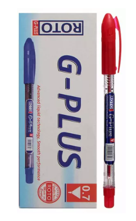 علبة 12 قلم روتو جى بلس احمر