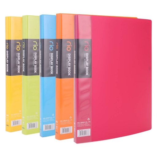 Deli Photo Holder 40Pockets Colors Fluorescent