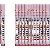  علبة قلم وايت بورد 501 روتو 12 قلم احمر 