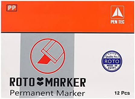 Roto 500 Permanent Marker 12-Piece Set Black
