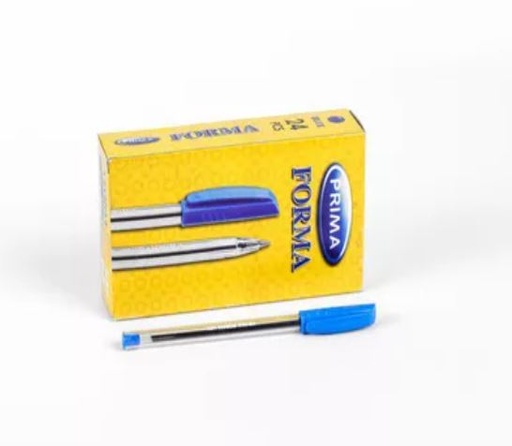 PRIMA Forma Ballpoint Pens, 1.0 mm, Blue, Set of 24 Pieces