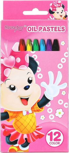 Box of 12 assorted crayons