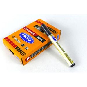 Prima pack of 12 pens white board marker - black