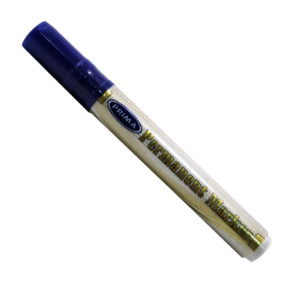 Prima white board marker erasable ink set of 12 pcs. - blue