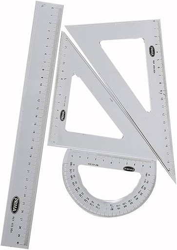 Prima 12-Piece Engineering Set Without Compass, 4 Pieces